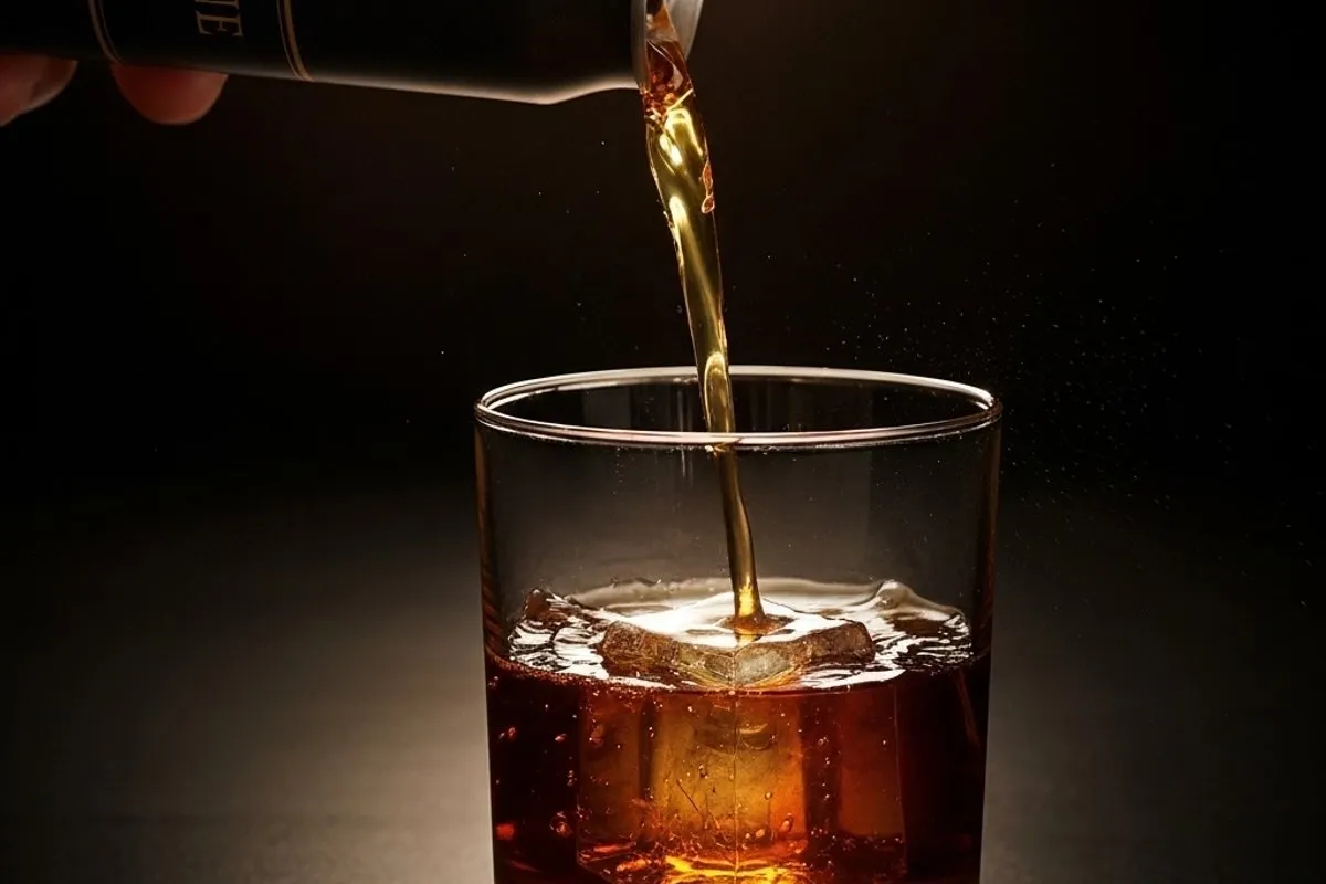 El ritual NOCTURNE Carajillo: servido sobre un solo cubo grande